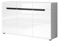 Комод-3D3S typ 43 Hektor (белый ламинат-белый глянец (Helvetia) ) в Новороссийске от производителя 