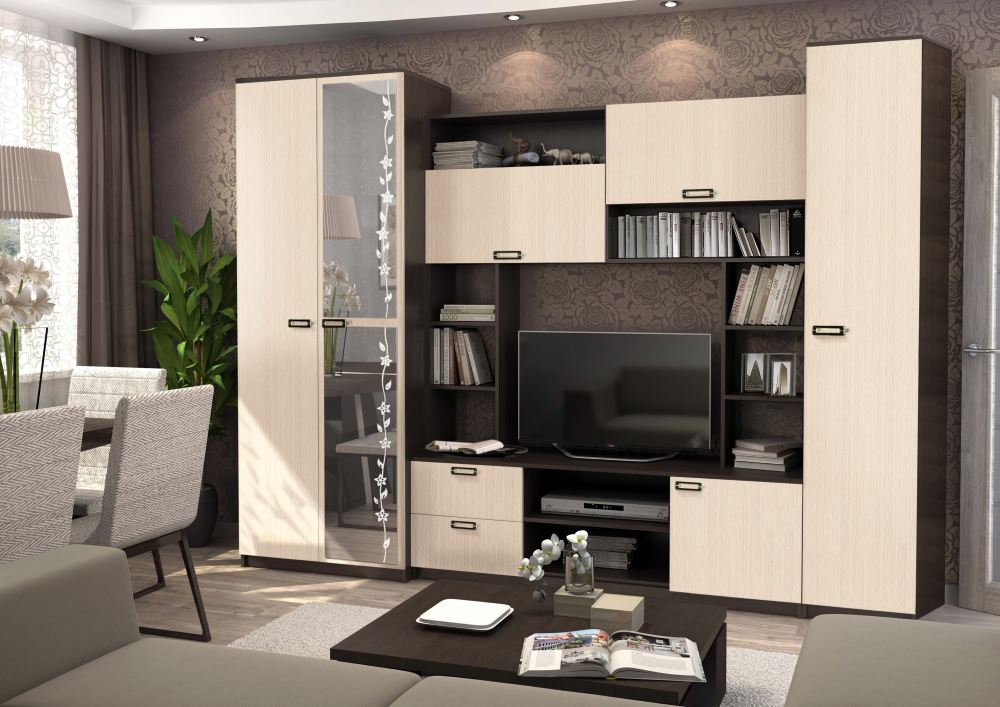 Фото Стенка Аллегро вар.№6 ЛДСП от производителя Диал в Новороссийске по цене 20&nbsp;050 ₽