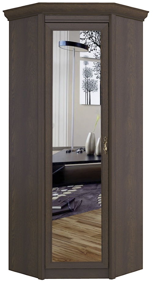 Фото Шкаф Флоренция 641 (87) угловой (с зеркалом) от производителя Яна в Новороссийске по цене 38&nbsp;220 ₽