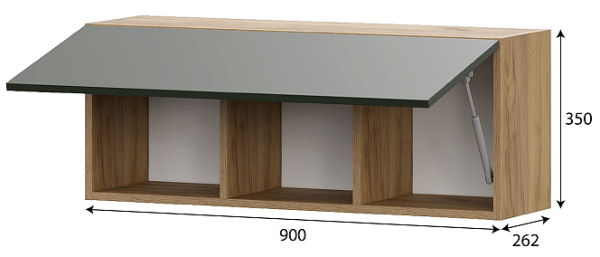 Фото Шкаф навесной Милан от производителя SV-мебель в Новороссийске по цене 5 020 ₽
