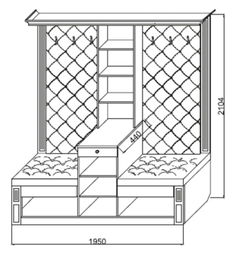 Фото Прихожая Визит-2 К-3 от производителя Марибель в Новороссийске по цене 37 270 ₽