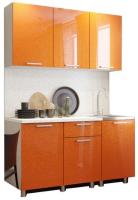 Фото kukhni-gotovye кухня блестки оранж (1,5) производитель БТС 