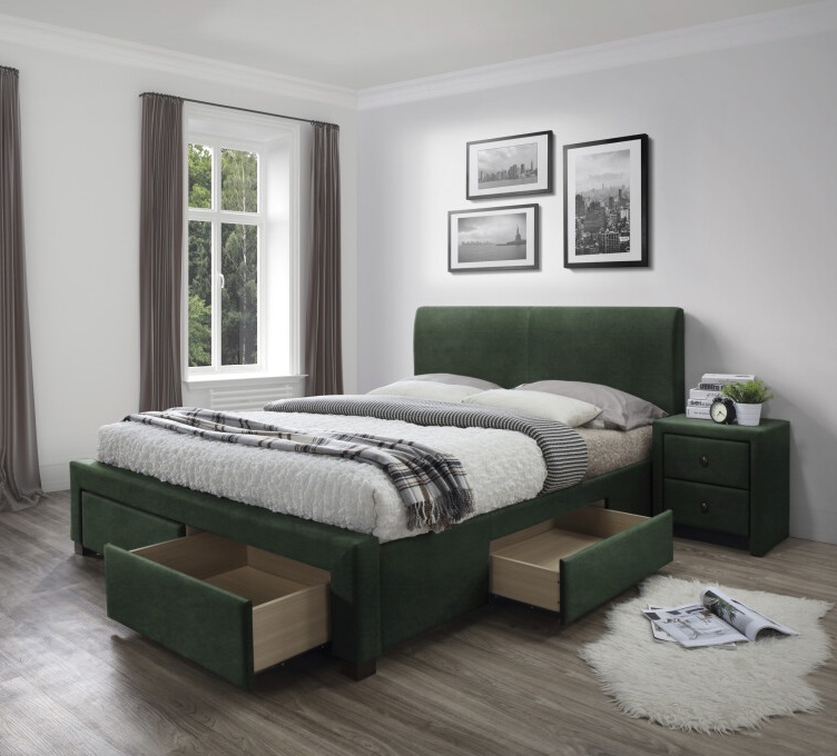 Фото Кровать двуспальная Halmar Modena 3 (СМ 160х200) c ортопедическим основанием от производителя Halmar  в Новороссийске по цене 64&nbsp;020 ₽