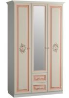 Шкаф Алиса (129) трехдверный с ящиками  (дуб саттер, крем,(Мебельсон)) в Новороссийске от производителя 
