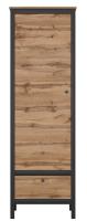 Шкаф Loft REG1D1S (дуб вотан, дуб вотан-черный (Black Red White (БРВ)) ) в Новороссийске от производителя в интернет магазине Планета Комфорта Шкаф Loft REG1D1S (дуб вотан, дуб вотан-черный (Black Red White (БРВ)) ) в Новороссийске от производителя