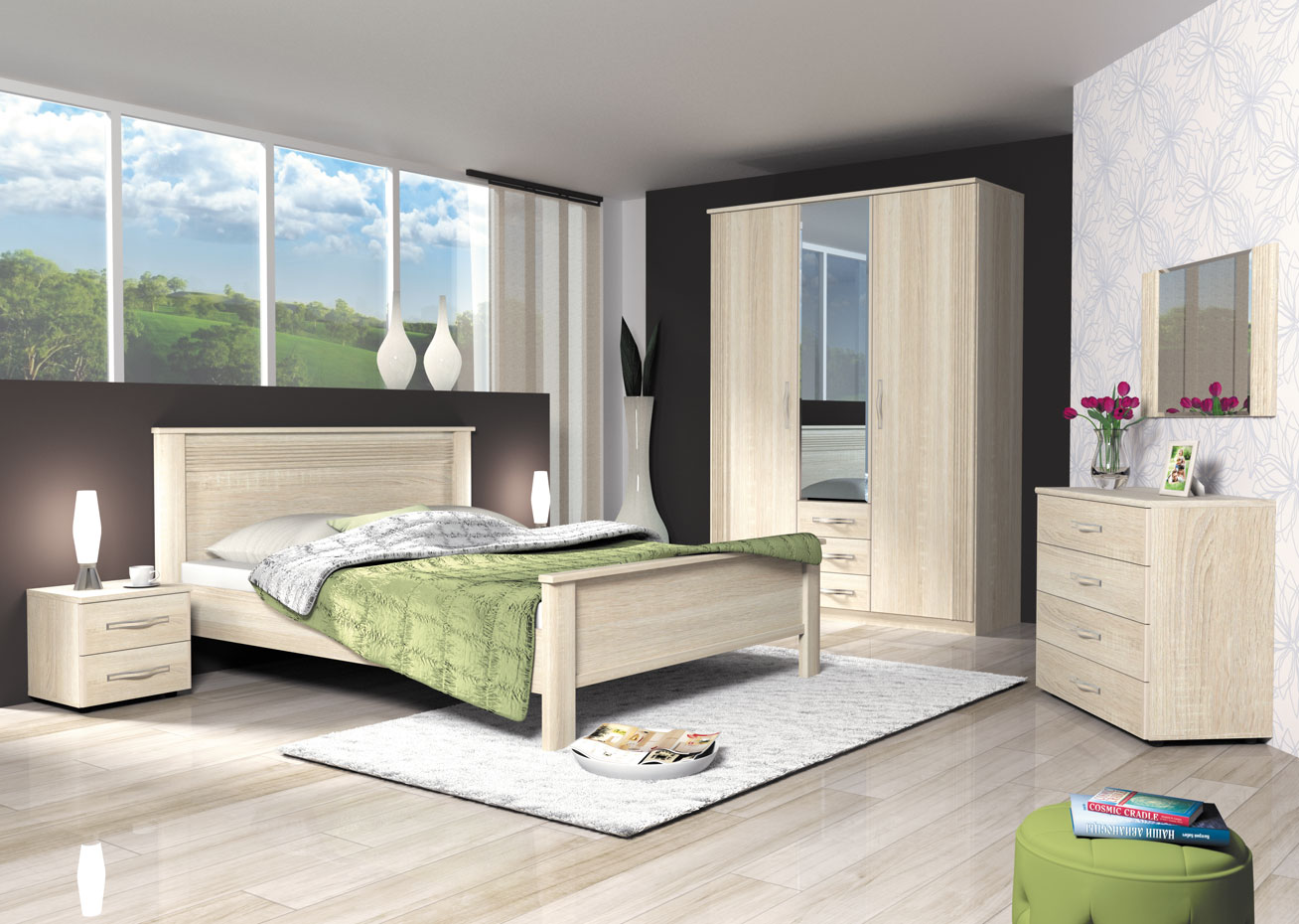 Фото Кровать двуспальная Диана Д3 (СМ 160х200) без основания от производителя Заречье в Новороссийске по цене 13 940 ₽