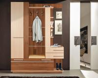 Прихожая Орфей (Цвет корпуса:ясень шимо темный-ясень шимо светлый, цвет фасада:ясень шимо темный-ясень шимо светлый, цвет обивки:молочный (Мебель Маркет) ) в Новороссийске от производителя 