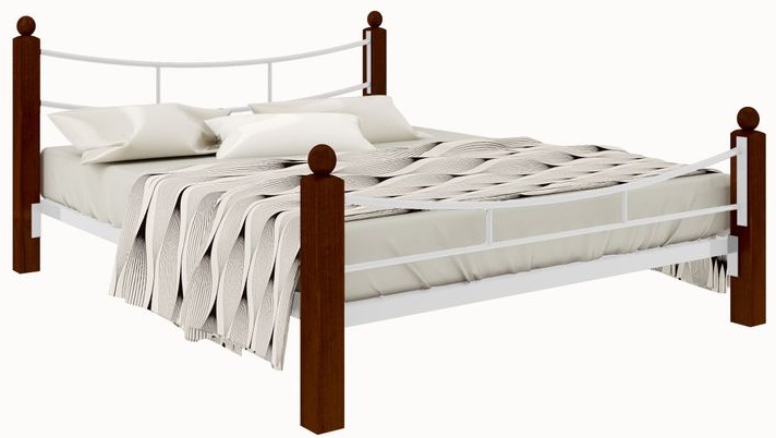 Фото Кровать двуспальная София Lux Plus (СМ 180х200) трубка металл от производителя Милсон в Новороссийске по цене 22 140 ₽