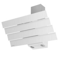 Вытяжка наклонная Cascada quart 90 (896х420хh713(878)) (Материал Металл/Стекло , Цвет Металлик/Черный) в Новороссийске от производителя 