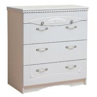 Комод Ольга-10  (белый-жемчужный ясень (Фант-мебель) ) в Новороссийске от производителя 