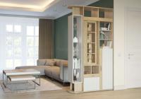 Шкаф-перегородка Венеция (дуб ривьера-рамух белый (Гранд Кволити) ) в Новороссийске от производителя 