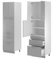 Кухня Монс пенал ПСВ-63 (белый, графит,(Леко)) в Новороссийске от производителя 