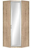 Шкаф Ивушка-10 (91) с зеркалом угловой (черный ясень , акация белая,(Марибель)) в Новороссийске от производителя 