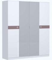 Шкаф для одежды Саманта СМ11А (дуб седан, дуб седан-кремовый,(Заречье)) в Новороссийске от производителя 