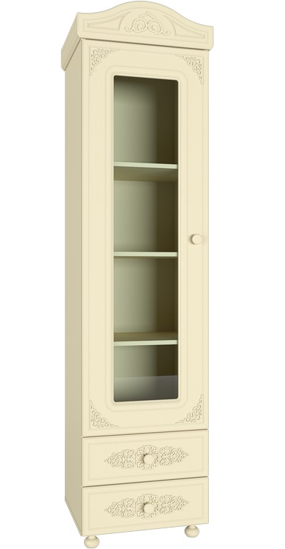 Фото Шкаф-пенал со стеклом Ассоль плюс АС-1  от производителя Компасс в Новороссийске по цене 27&nbsp;850 ₽