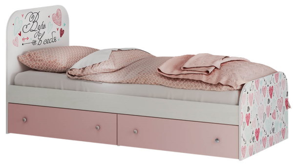 Фото Кровать детская Малибу КР-10 Light (СМ 80х186) с ящиками от производителя БТС  в Новороссийске по цене 12 740 ₽