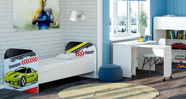 Фото Кровать детская Тойс КР-08 (СМ 80х180) от производителя БТС  в Новороссийске по цене 9 710 ₽