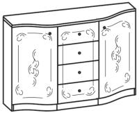 Фото mebel-dlya-gostinits комод сильвия производитель Ставрополь Мебель