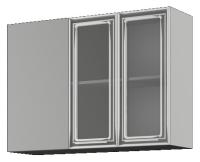 Кухня Барселона шкаф навесной ШВУПС 1000 в интернет магазине Планета Комфорта Фото kukhonnye-shkafy-so-steklom кухня барселона шкаф навесной швупс 1000 производитель Интерьер-центр