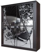 Фото shkaf-kupe-v-spalnyu шкаф-купе №19 волна (1,7 - 2 двери) производитель SV-мебель