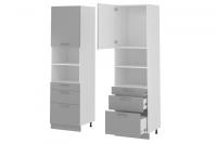 Кухня Бронкс пенал П-63 (белый, бетон,(Леко)) в Новороссийске от производителя 