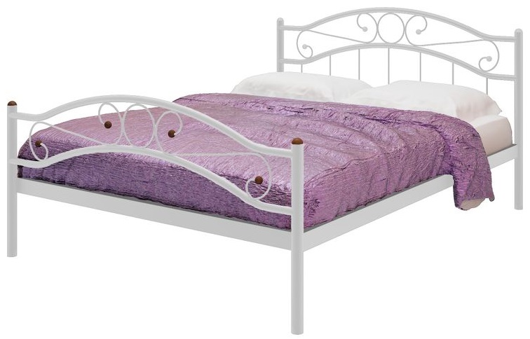 Фото Кровать двуспальная Надежда Plus (СМ 140х200) трубка металл от производителя Милсон в Новороссийске по цене 13 990 ₽