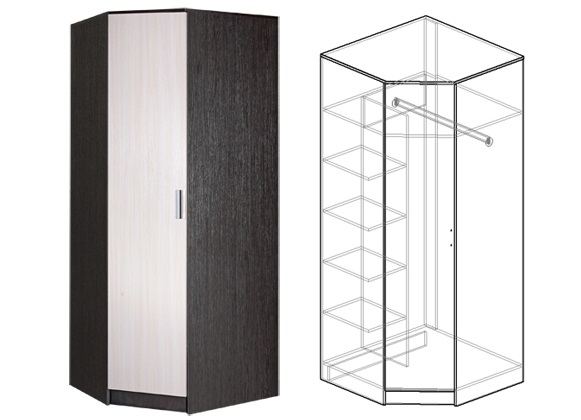 Фото Шкаф Светлана (86) угловой от производителя Мебель Маркет в Новороссийске по цене 15 150 ₽