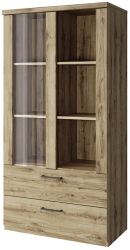 Фото Шкаф с витриной 1V2S3N Дорсет (Doorset) от производителя Анрэкс в Новороссийске по цене 17 680 ₽