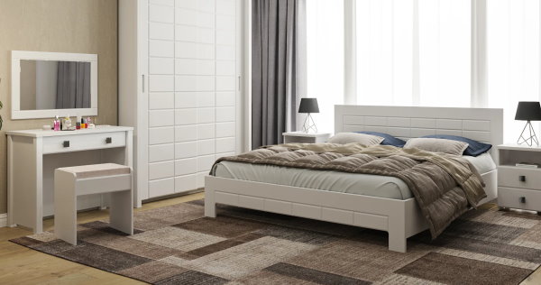 Фото Кровать двуспальная Изабель ИЗ-713К (СМ 180х200) без основания от производителя Компасс в Новороссийске по цене 21&nbsp;980 ₽