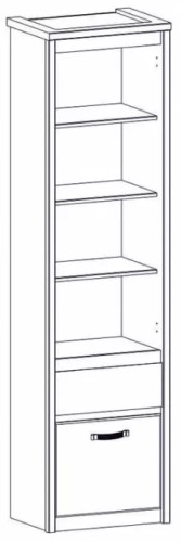 Фото Шкаф открытый 1D1S Прованс (Provence) от производителя Анрэкс в Новороссийске по цене 15 020 ₽