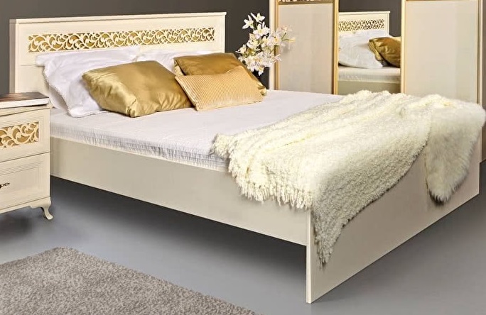 Фото Кровать двуспальная Ливадия Л8э без мягкого элемента (СМ 160х200) без основания от производителя Заречье в Новороссийске по цене 10 600 ₽