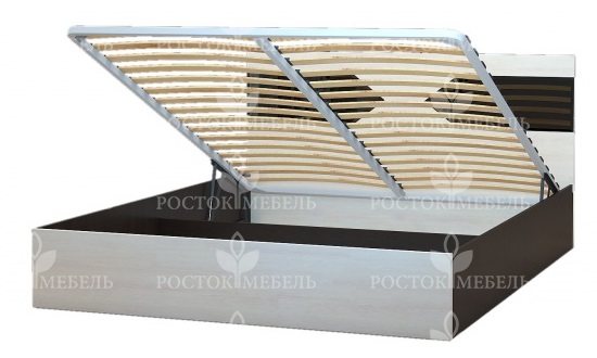 Фото Кровать двуспальная Ника-1 КД-2.9 (СМ 160х200) с подъемным механизмом от производителя Росток в Новороссийске по цене 26 360 ₽