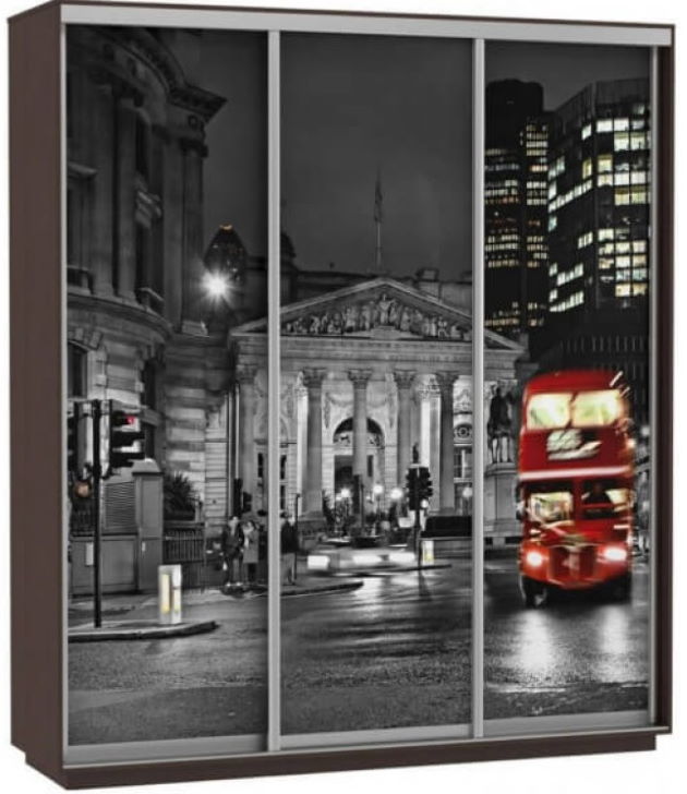 Фото Шкаф-купе Экспресс Трио Фото (1,8х0,6х2,2 - 3 двери) от производителя Мебельная компания Е1 в Новороссийске по цене 44&nbsp;410 ₽