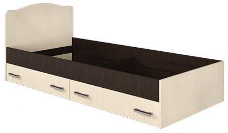 Фото Кровать односпальная с ящиками Светлана (СМ 90х190) без основания от производителя Мебель Маркет в Новороссийске по цене 10&nbsp;300 ₽