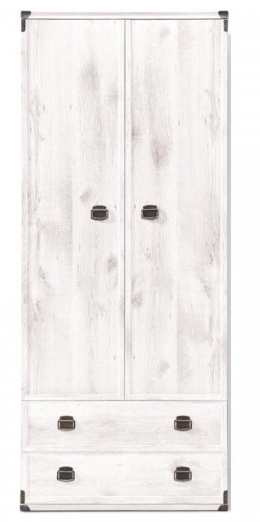 Фото Шкаф Индиана JSZFN2D2S (80) двухдверный (с полками) от производителя Black Red White (БРВ) в Новороссийске по цене 28&nbsp;400 ₽