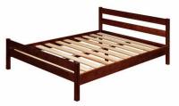 Фото derevyannye-krovati кровать двуспальная в-1 (см 140х200) с основанием ладе производитель Марибель