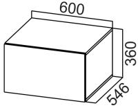 Кухня Модерн NEW шкаф навесной ШГ600г (36) (серый, графит,(SV-мебель)) в Новороссийске от производителя 