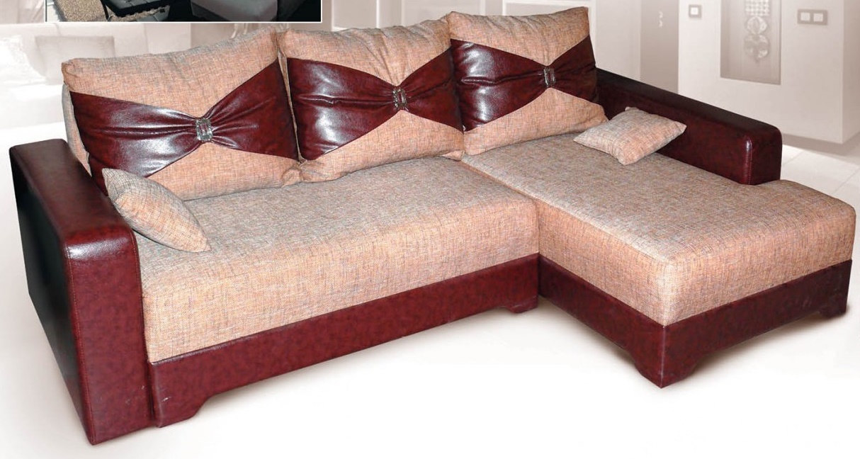 Фото Диван угловой Каламбур 3 Г-образный (с блоком покет спринг) от производителя Дюарт в Новороссийске по цене 49 710 ₽