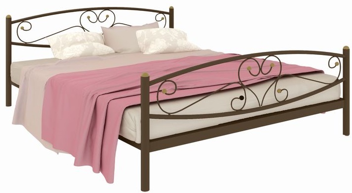 Фото Кровать двуспальная Каролина Plus (СМ 180х200) трубка металл от производителя Милсон в Новороссийске по цене 14 950 ₽