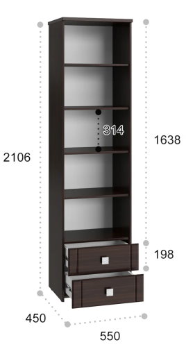 Фото Пенал Изабель ИЗ-63К с зеркалом от производителя Компасс в Новороссийске по цене 25&nbsp;320 ₽