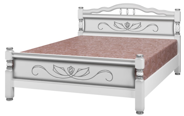 Фото Кровать односпальная Карина-5 (СМ 120х200) без основания с универсальными царгами от производителя Браво-мебель в Новороссийске по цене 16 840 ₽