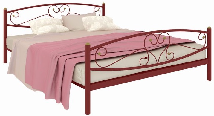 Фото Кровать двуспальная Каролина Plus (СМ 180х200) трубка металл от производителя Милсон в Новороссийске по цене 14 950 ₽