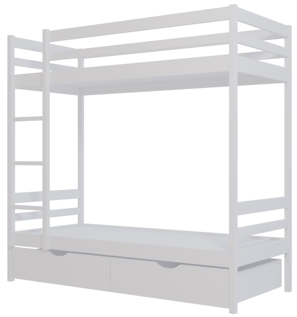 Фото Кровать двухъярусная №1 (СМ 80х190) с основанием от производителя Фант-мебель в Новороссийске по цене 28&nbsp;620 ₽