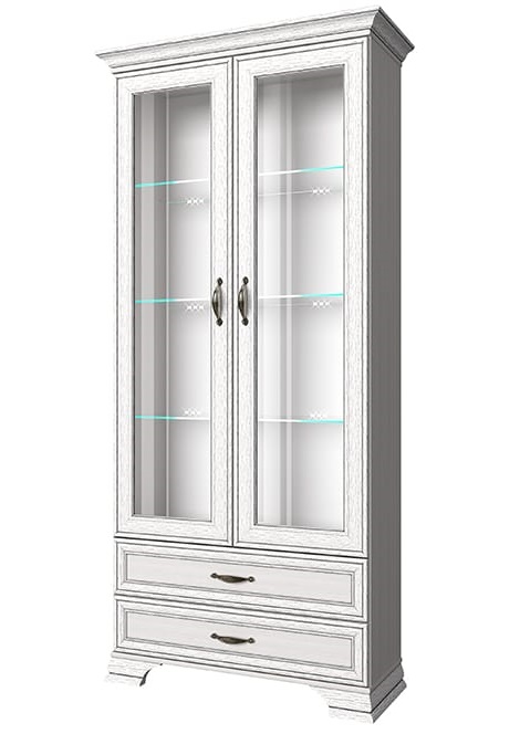 Фото Шкаф с витриной 2V2S Тиффани (Tiffany) от производителя Анрэкс в Новороссийске по цене 34 770 ₽