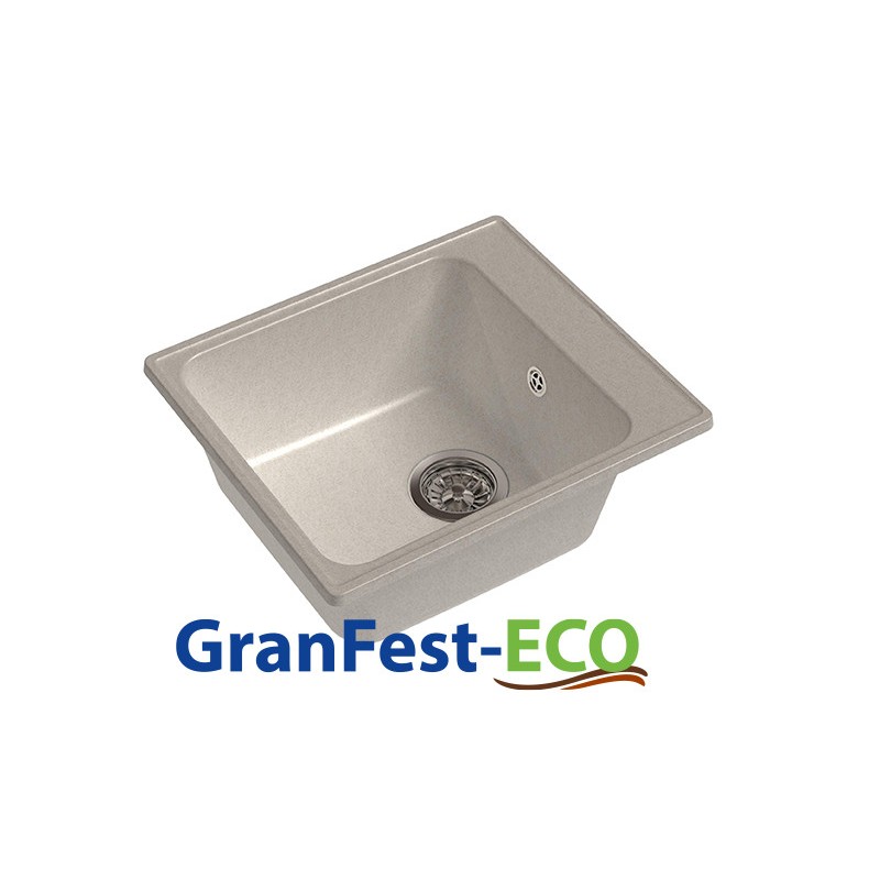 Фото Мойка Granfest eco-17 (ГР 420х480хh200) (шир.ящ.min 400) без сифона от производителя Granfest в Новороссийске по цене 2 640 ₽
