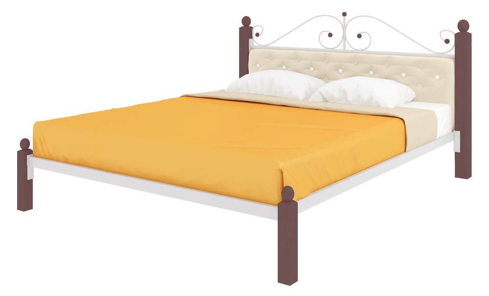 Фото Кровать двуспальная Диана Lux мягкая (СМ 180х200) трубка металл от производителя Милсон в Новороссийске по цене 24 300 ₽