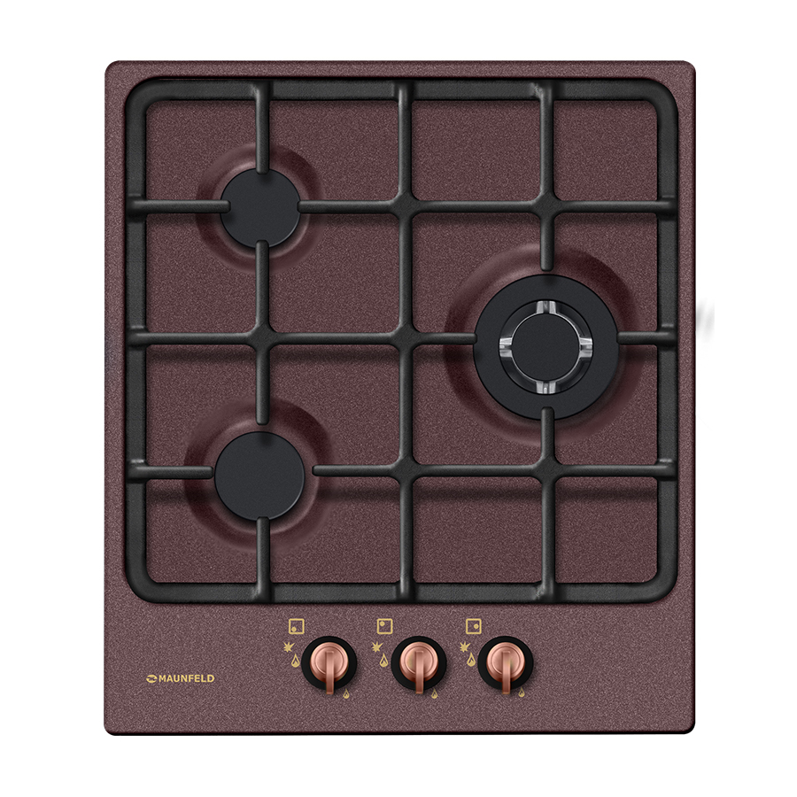 Фото Варочная поверхность газовая 3-х комф. MGHET 43 38 (450х520) от производителя Maunfeld в Новороссийске по цене 19 840 ₽
