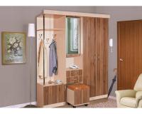 Прихожая Елена 3 (Цвет корпуса:ясень шимо светлый, цвет фасада:ясень шимо темный (Мебель Маркет) ) в Новороссийске от производителя 