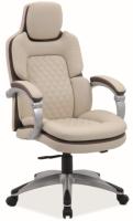 Кресло компьютерное Signal Q-388 (Материал обивки: экокожа, цвет обивки: кремовый-коричневый (Signal) ) в Новороссийске от производителя 