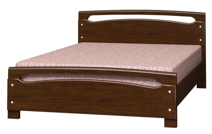 Фото Кровать двуспальная Камелия-2 (СМ 160х200) без основания с универсальными царгами от производителя Браво-мебель в Новороссийске по цене 17 950 ₽